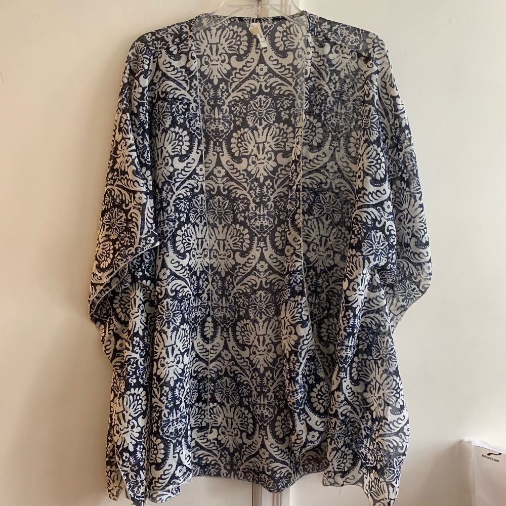 Blue/Sheer Kimono